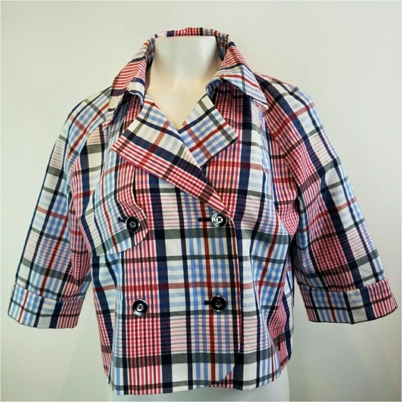 Nautica Jackets & Blazers - NAUTICA Womens Sz XL Jacket Bolero Short Red White